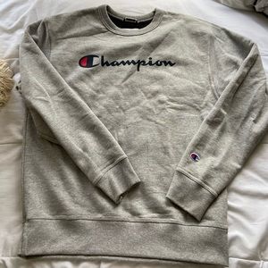 gray champion crewneck